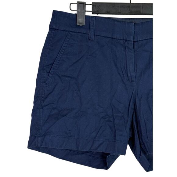 J. Crew Cotton Classic Chino Utility Flat Front Pocket Casual Shorts 4 Navy Blue - Picture 3 of 15
